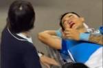 😱廖力生遭对手&ldquo;爆头&rdquo;，视频显示嘴角严重出血&被救护车送医